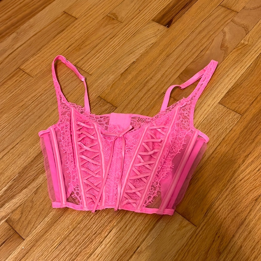 Victoria’s Secret Hot Pink Corset Top Size M